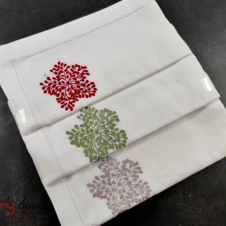 Napkin set- firework embroidery